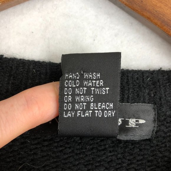 One Step Up Women's Size Small Black Silk Angora Wool Blend Cardigan Sweater - Picture 9 of 10